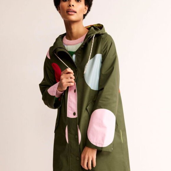 NWT BODEN WELLS Spot Waterproof Coat Size 14R - Picture 5 of 8